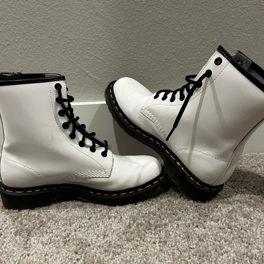 Dr. Marten’s White Winter and Rain boots